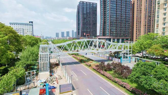 太好了！长沙县这座人行天桥预计6月完工！完美体育位置在→(图4)